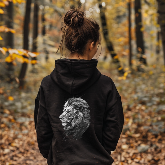 Nachhaltiger Hoodie - Löwe