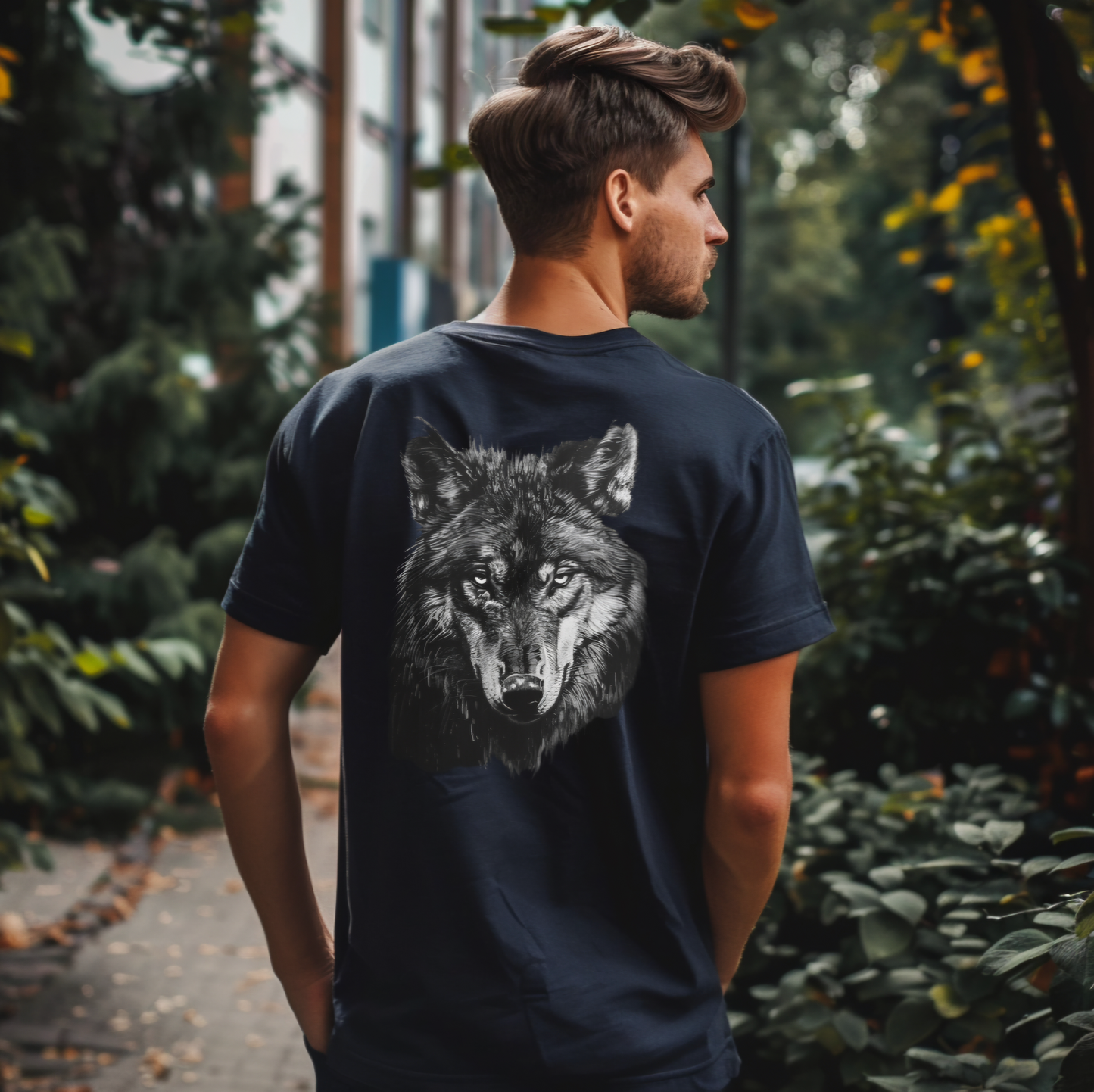 nachhaltiges Wolf Shirt - Hartlas