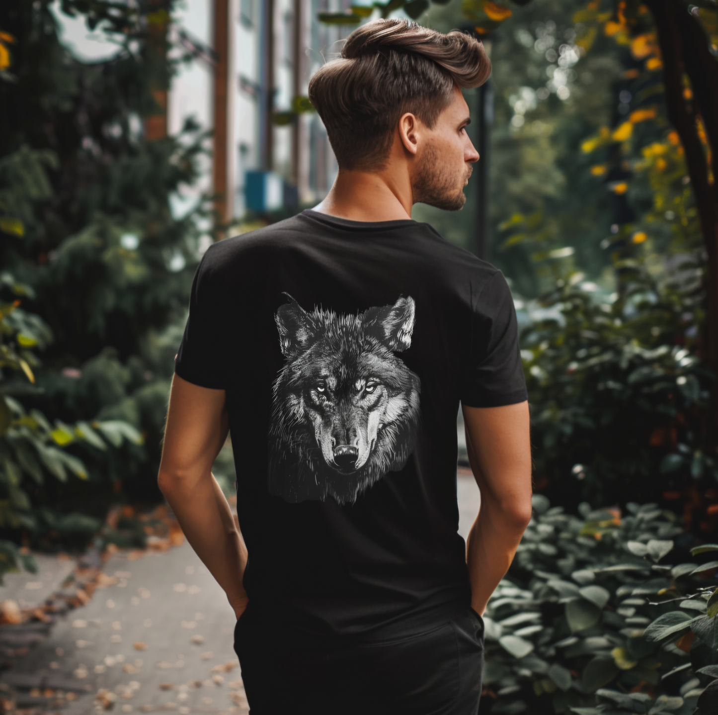 nachhaltiges Wolf Shirt - Hartlas